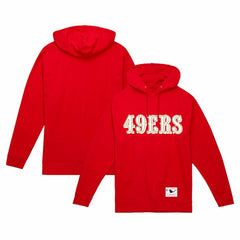 San Francisco 49ers Mitchell & Ness Team Wordmark Vintage Pullover Hoodie