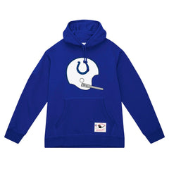 Indianapolis Colts Mitchell & Ness Helmet Logo Vintage Pullover Hoodie