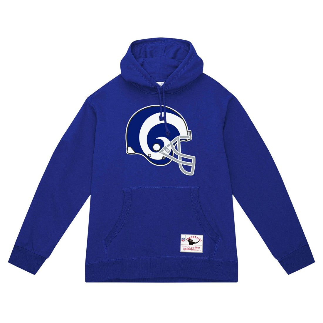 Los Angeles Rams Mitchell & Ness Helmet Logo Vintage Pullover Hoodie
