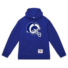 Los Angeles Rams Mitchell & Ness Helmet Logo Vintage Pullover Hoodie