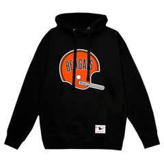 Cincinnati Bengals Mitchell & Ness Helmet Logo Vintage Pullover Hoodie