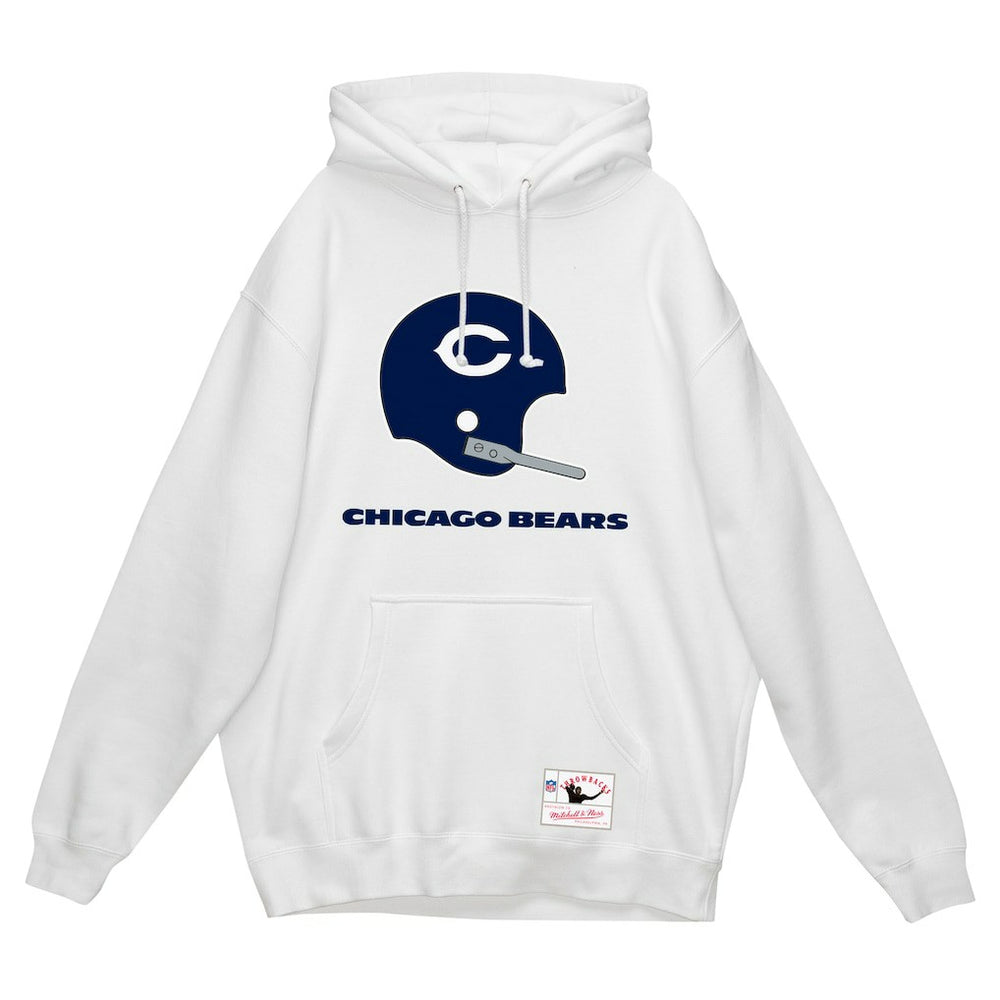 Chicago Bears Mitchell & Ness Helmet Logo Vintage Pullover Hoodie