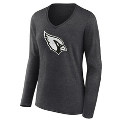 Arizona Cardinals  Women's Personalized Name & Number Monochrome V-neck T-Shirt