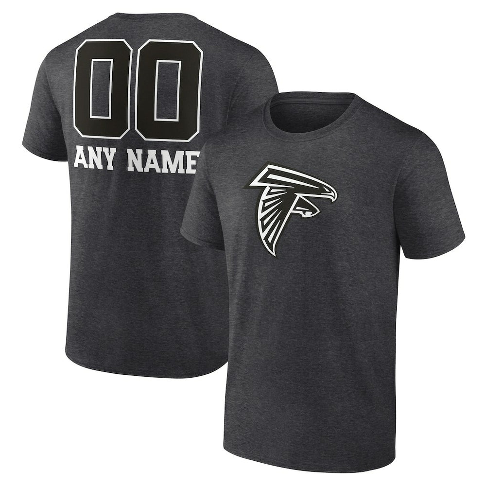 Atlanta Falcons  Personalized Name & Number Monochrome T-Shirt