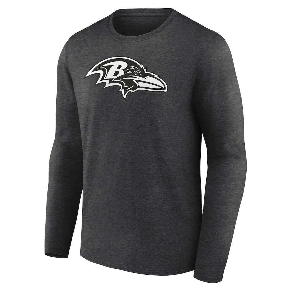 Baltimore Ravens  Personalized Name & Number Monochrome Long Sleeve T-Shirt
