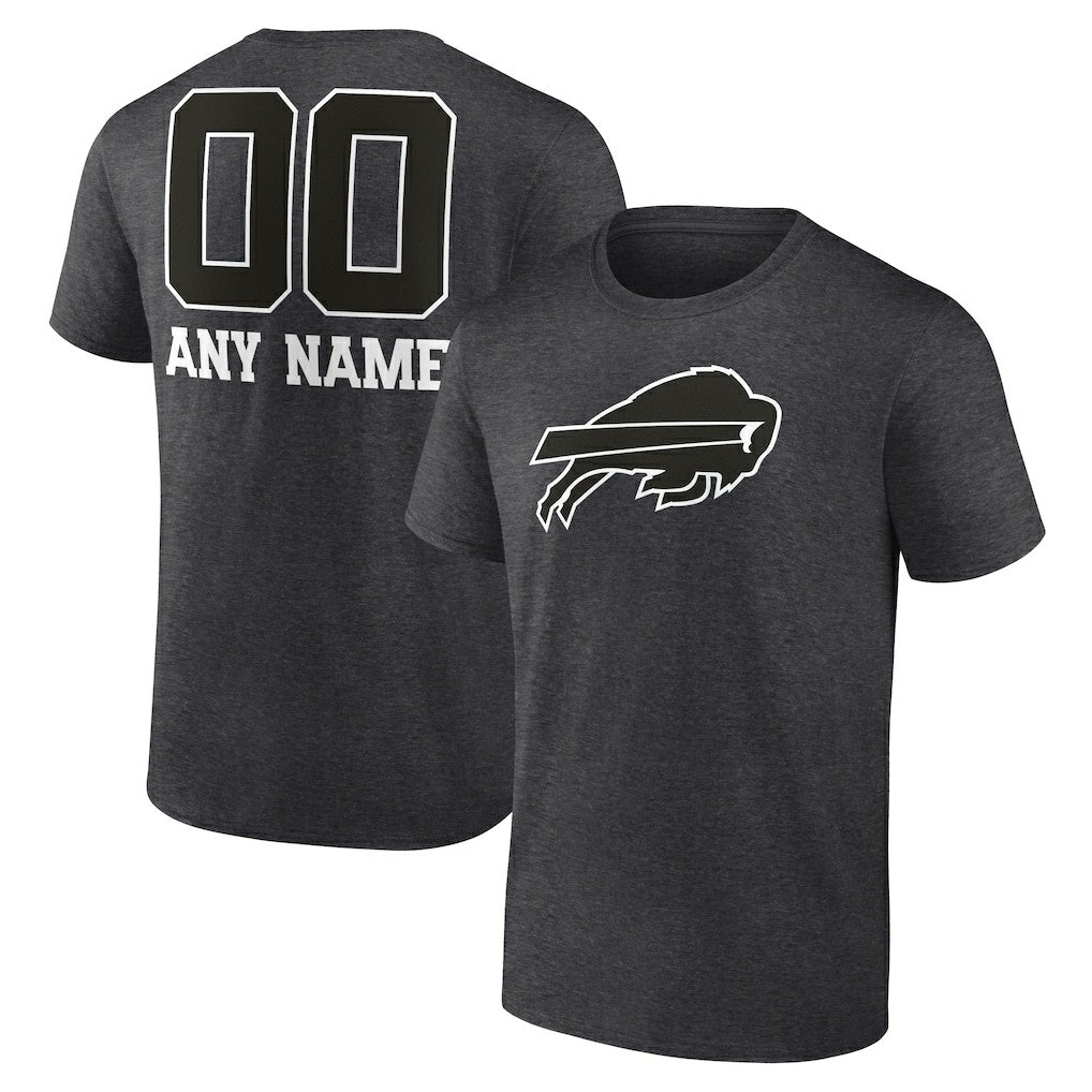 Buffalo Bills  Personalized Name & Number Monochrome T-Shirt