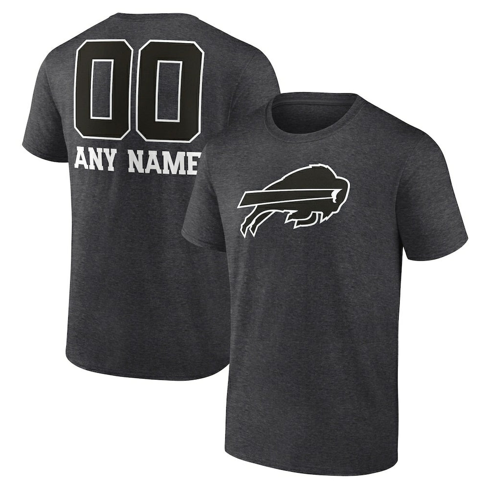 Buffalo Bills  Personalized Name & Number Monochrome T-Shirt