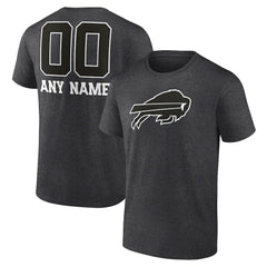 Buffalo Bills  Personalized Name & Number Monochrome T-Shirt
