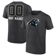 Carolina Panthers  Personalized Name & Number Monochrome T-Shirt