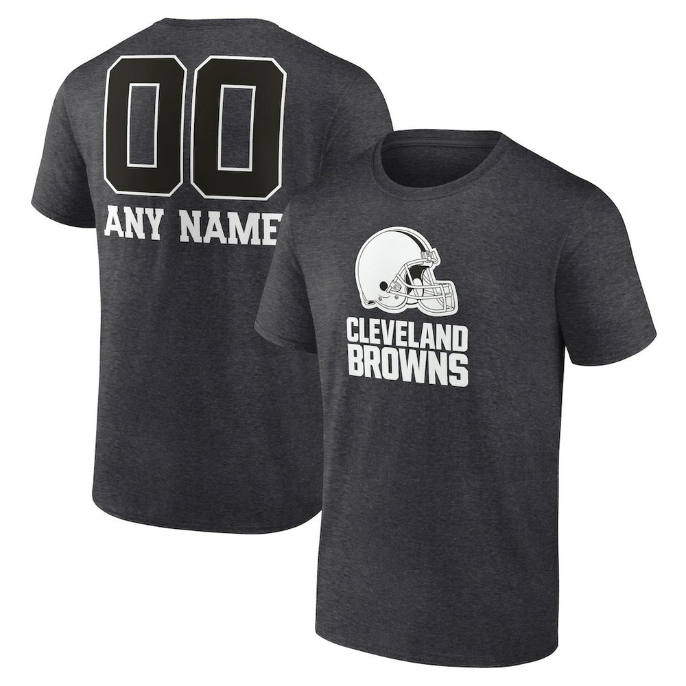 Cleveland Browns  Personalized Name & Number Monochrome T-Shirt