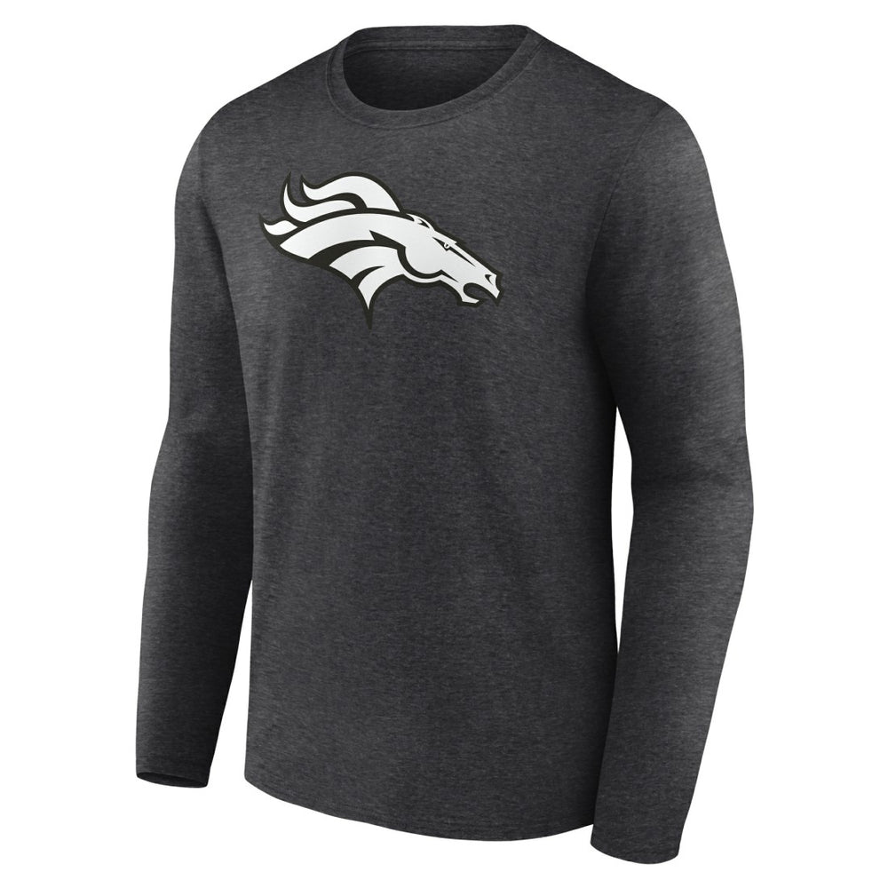 Denver Broncos  Personalized Name & Number Monochrome Long Sleeve T-Shirt