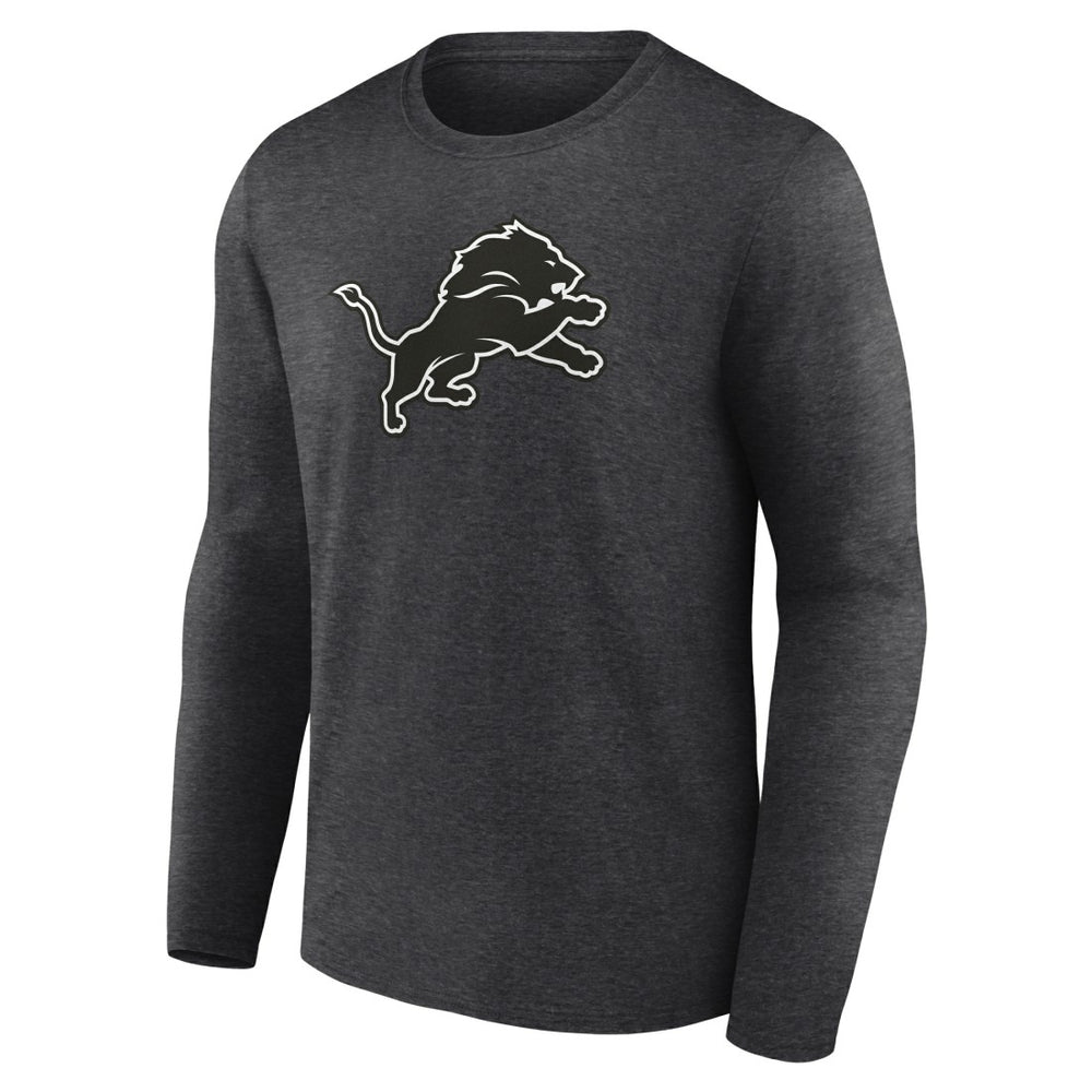 Detroit Lions  Personalized Name & Number Monochrome Long Sleeve T-Shirt