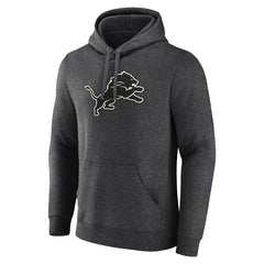 Detroit Lions  Personalized Name & Number Monochrome Pullover Hoodie
