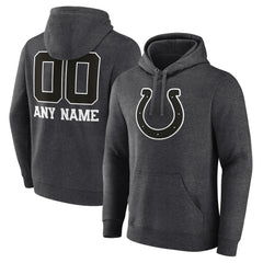 Indianapolis Colts  Personalized Name & Number Monochrome Pullover Hoodie
