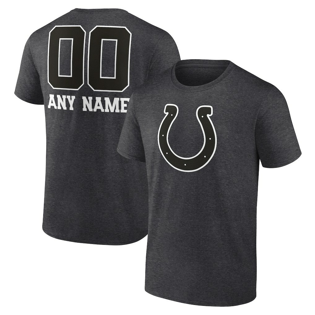 Indianapolis Colts  Personalized Name & Number Monochrome T-Shirt