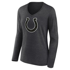 Indianapolis Colts  Women's Personalized Name & Number Monochrome V-neck T-Shirt