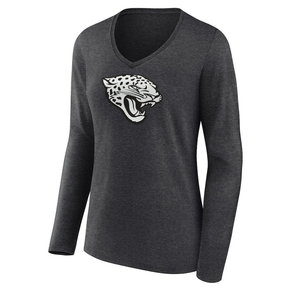 Jacksonville Jaguars  Women's Personalized Name & Number Monochrome V-neck T-Shirt