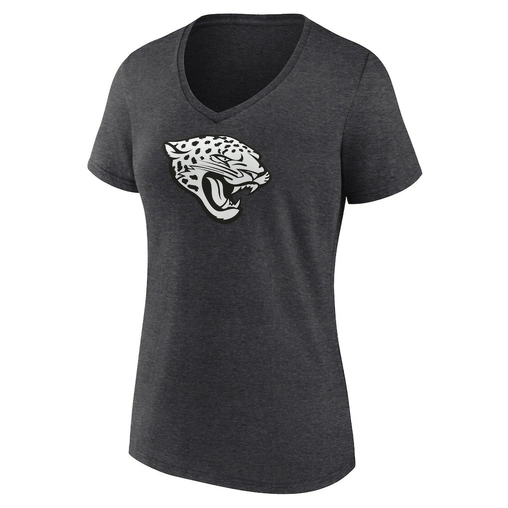 Jacksonville Jaguars  Women's Personalized Name & Number Monochrome V-Neck Long Sleeve T-Shirt