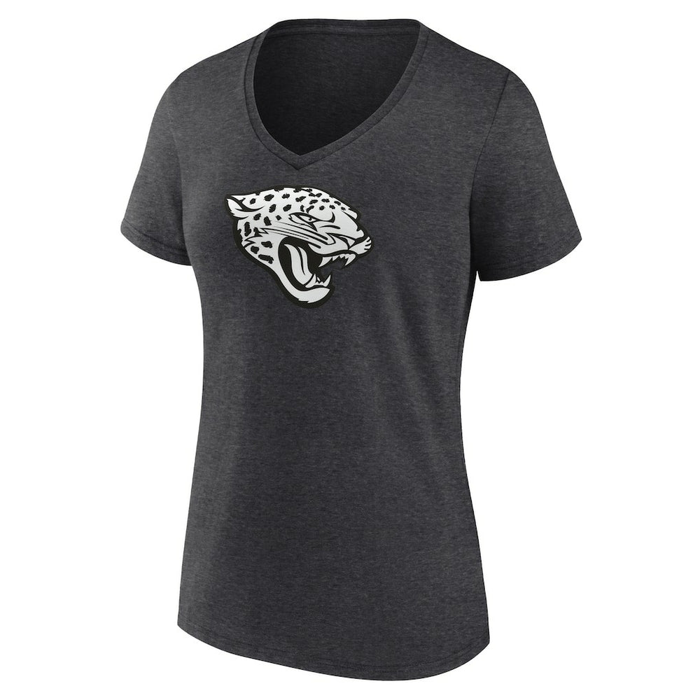 Jacksonville Jaguars  Women's Personalized Name & Number Monochrome V-Neck Long Sleeve T-Shirt