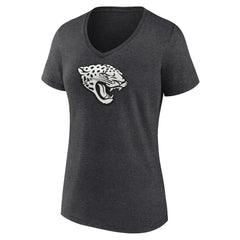 Jacksonville Jaguars  Women's Personalized Name & Number Monochrome V-Neck Long Sleeve T-Shirt