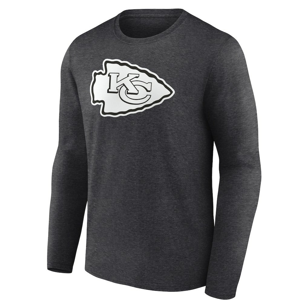 Kansas City Chiefs  Personalized Name & Number Monochrome Long Sleeve T-Shirt