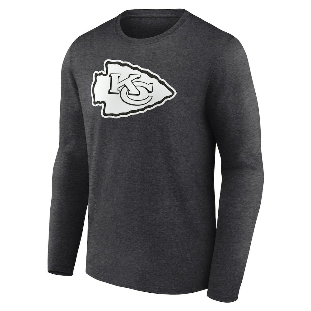 Kansas City Chiefs  Personalized Name & Number Monochrome Long Sleeve T-Shirt