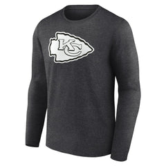 Kansas City Chiefs  Personalized Name & Number Monochrome Long Sleeve T-Shirt