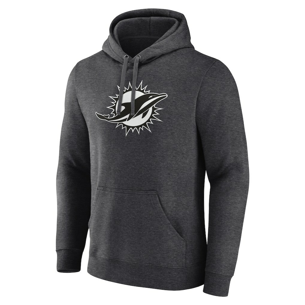 Miami Dolphins  Personalized Name & Number Monochrome Pullover Hoodie