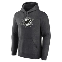Miami Dolphins  Personalized Name & Number Monochrome Pullover Hoodie