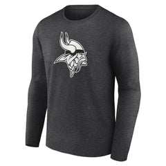 Minnesota Vikings  Personalized Name & Number Monochrome Long Sleeve T-Shirt