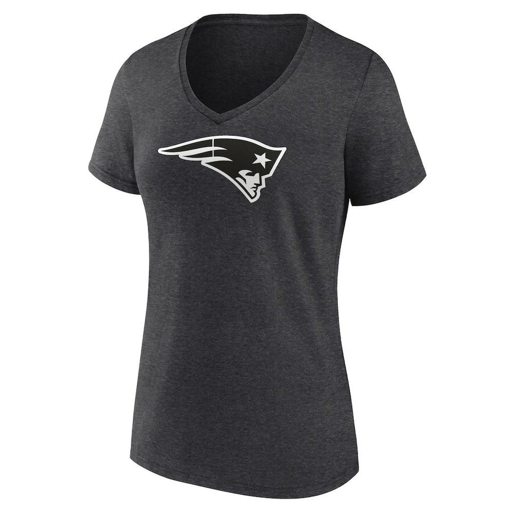 New England Patriots  Women's Personalized Name & Number Monochrome V-Neck Long Sleeve T-Shirt