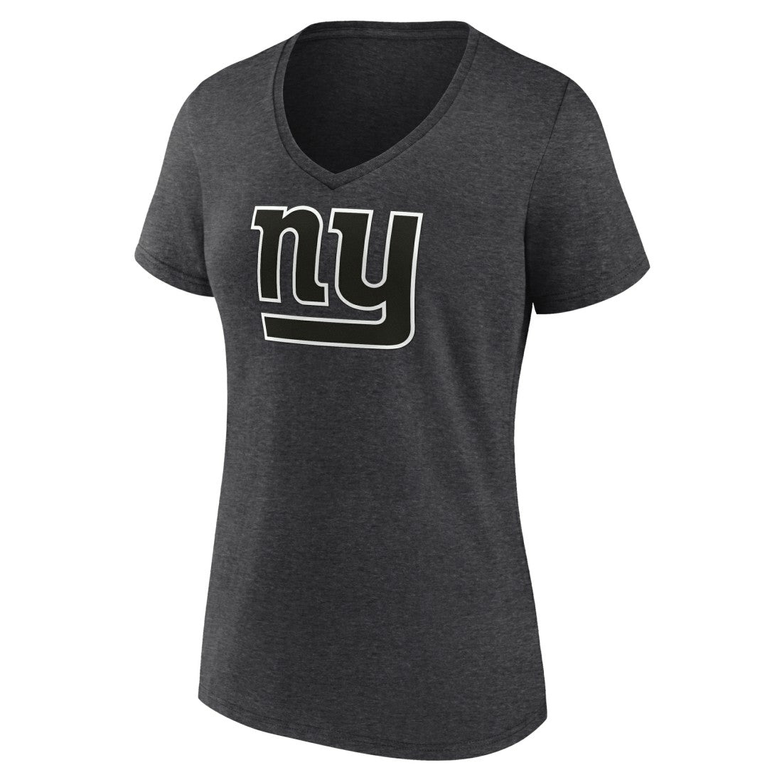 New York Giants  Women's Personalized Name & Number Monochrome V-Neck Long Sleeve T-Shirt