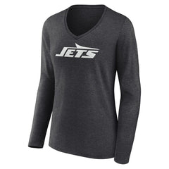 New York Jets  Women's Personalized Name & Number Monochrome V-neck T-Shirt