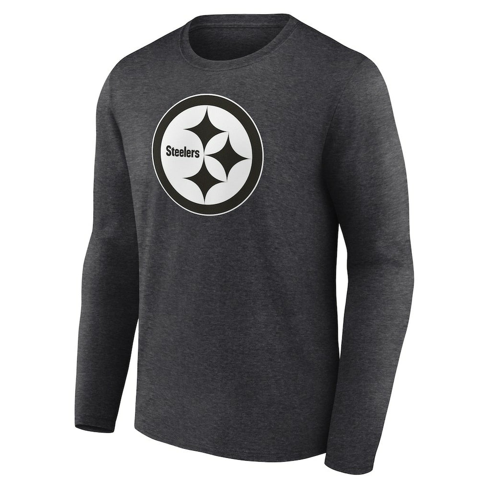 Pittsburgh Steelers  Personalized Name & Number Monochrome Long Sleeve T-Shirt