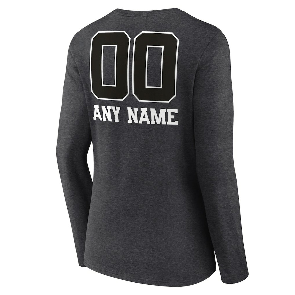San Francisco 49ers  Women's Personalized Name & Number Monochrome V-neck T-Shirt