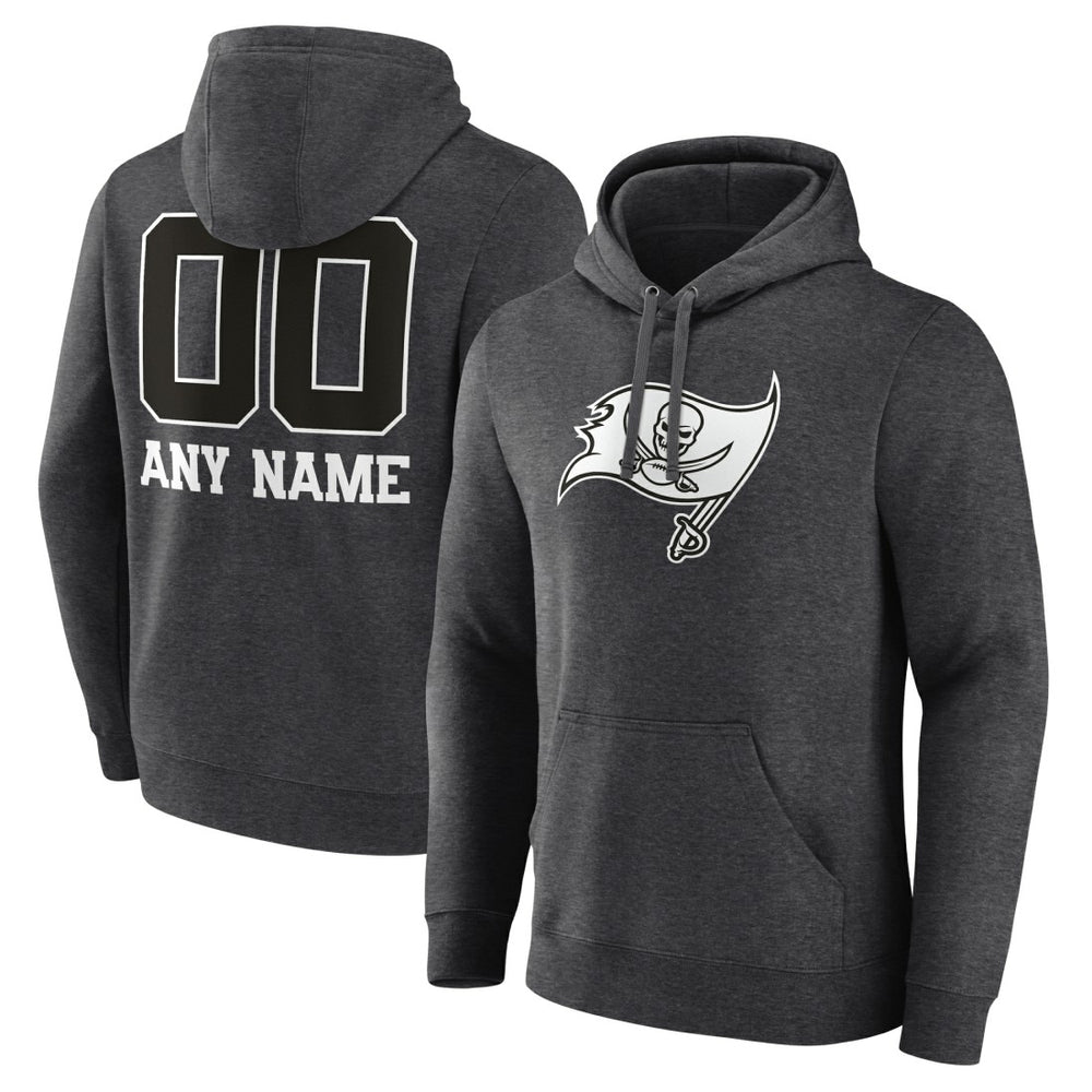 Tampa Bay Buccaneers  Personalized Name & Number Monochrome Pullover Hoodie