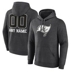 Tampa Bay Buccaneers  Personalized Name & Number Monochrome Pullover Hoodie