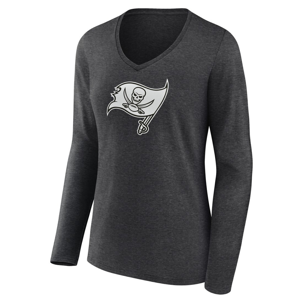 Tampa Bay Buccaneers  Women's Personalized Name & Number Monochrome V-neck T-Shirt