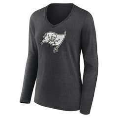 Tampa Bay Buccaneers  Women's Personalized Name & Number Monochrome V-neck T-Shirt