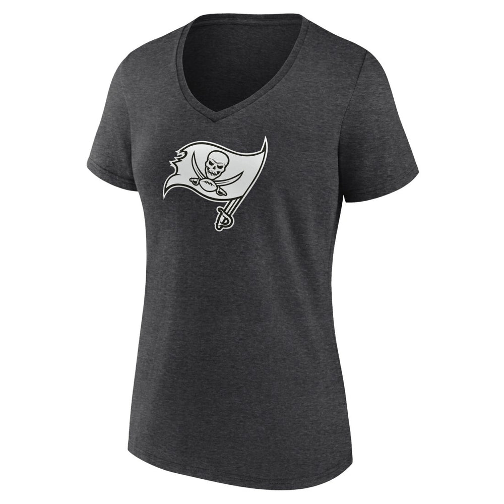 Tampa Bay Buccaneers  Women's Personalized Name & Number Monochrome V-Neck Long Sleeve T-Shirt