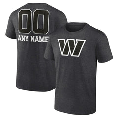 Washington Commanders  Personalized Name & Number Monochrome T-Shirt