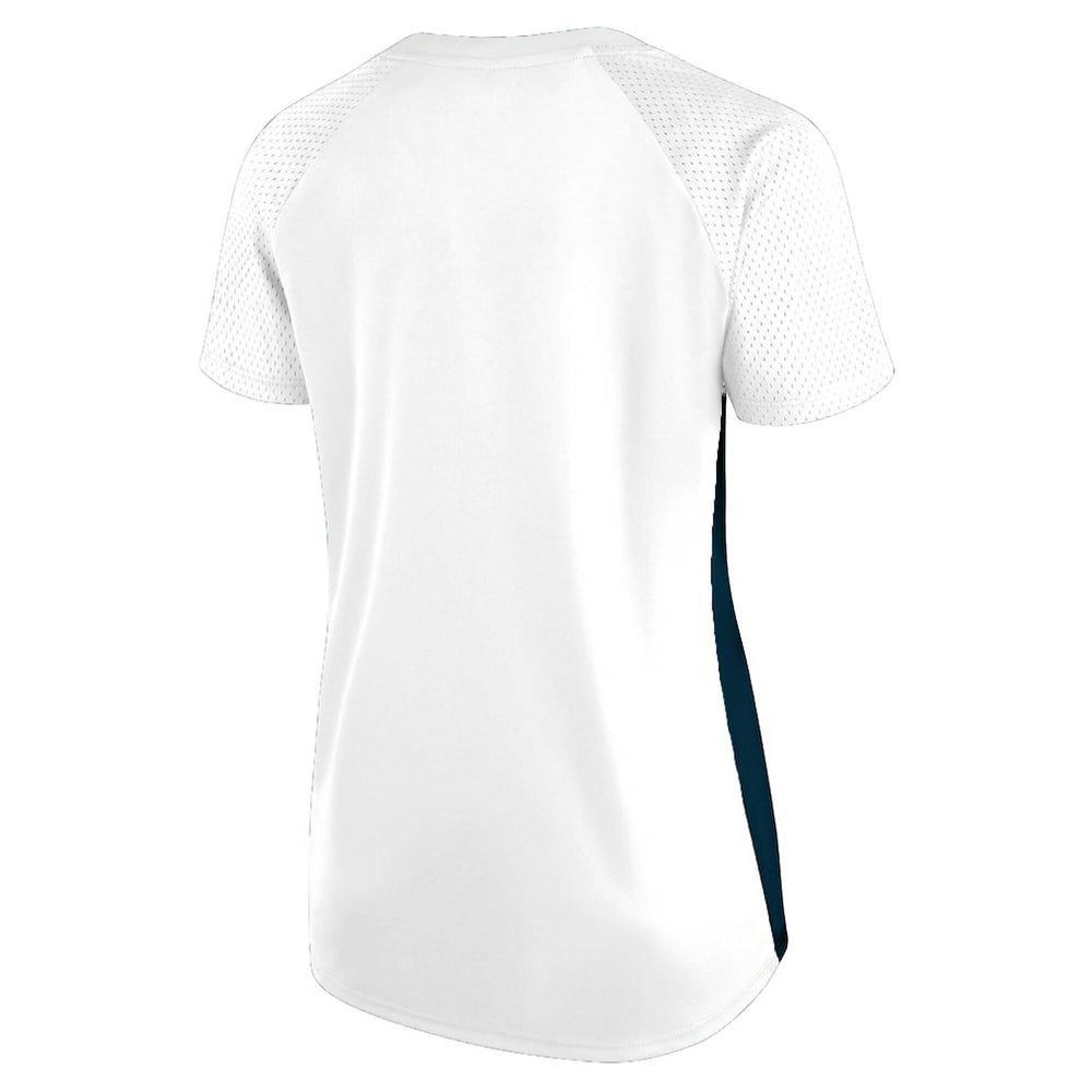 Dallas Cowboys Fanatics Women's Plus Size Glitter Lace-Up V- Neck T-Shirt
