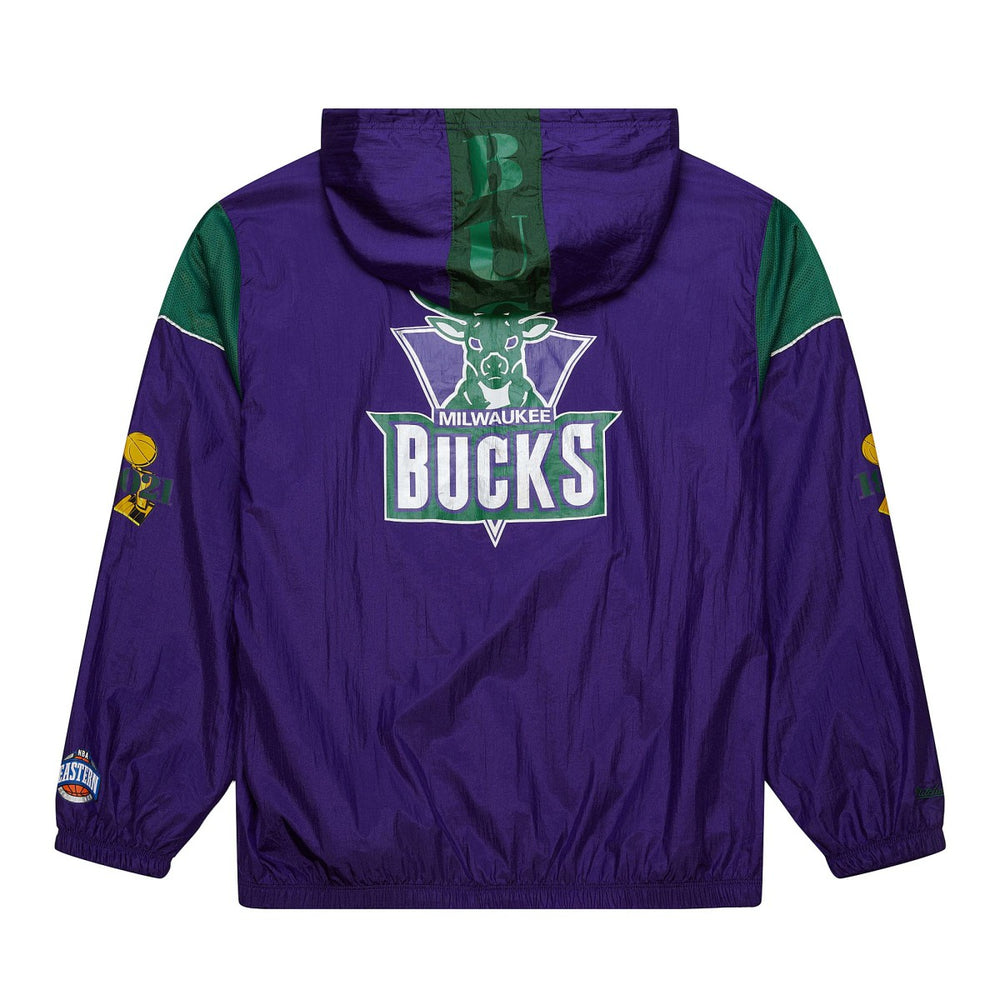 Milwaukee Bucks Unisex Hardwood Classics Team OG 3.0 Anorak Half-Zip Windbreaker Jacket Discount