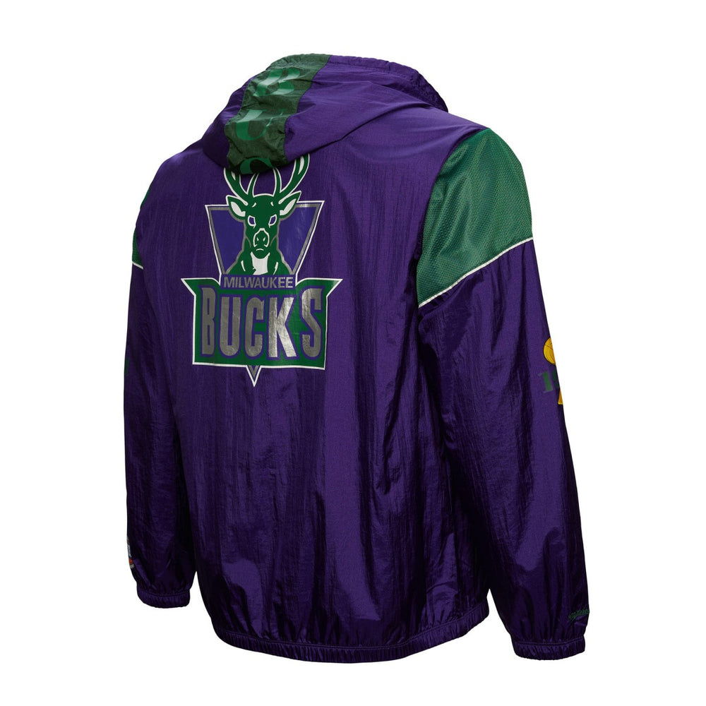 Milwaukee Bucks Unisex Hardwood Classics Team OG 3.0 Anorak Half-Zip Windbreaker Jacket Discount