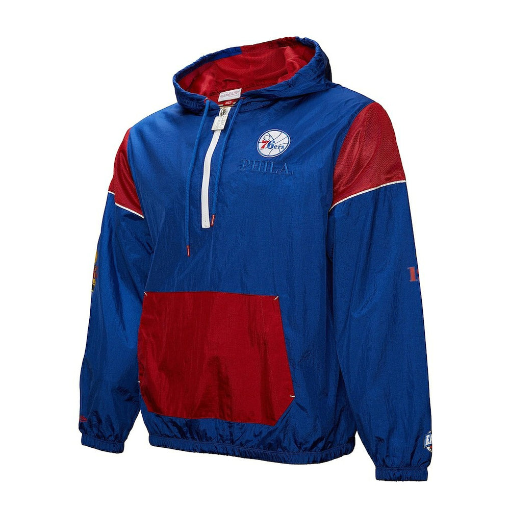 Philadelphia 76ers Unisex Hardwood Classics Team OG 3.0 Anorak Half-Zip Windbreaker Jacket Online