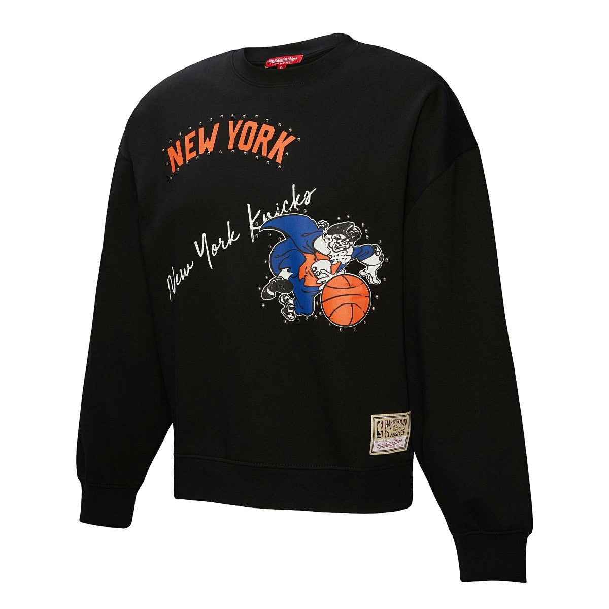 New York Knicks Women's Hardwood Classics Home Team Pullover Sweatshirt On Sale
