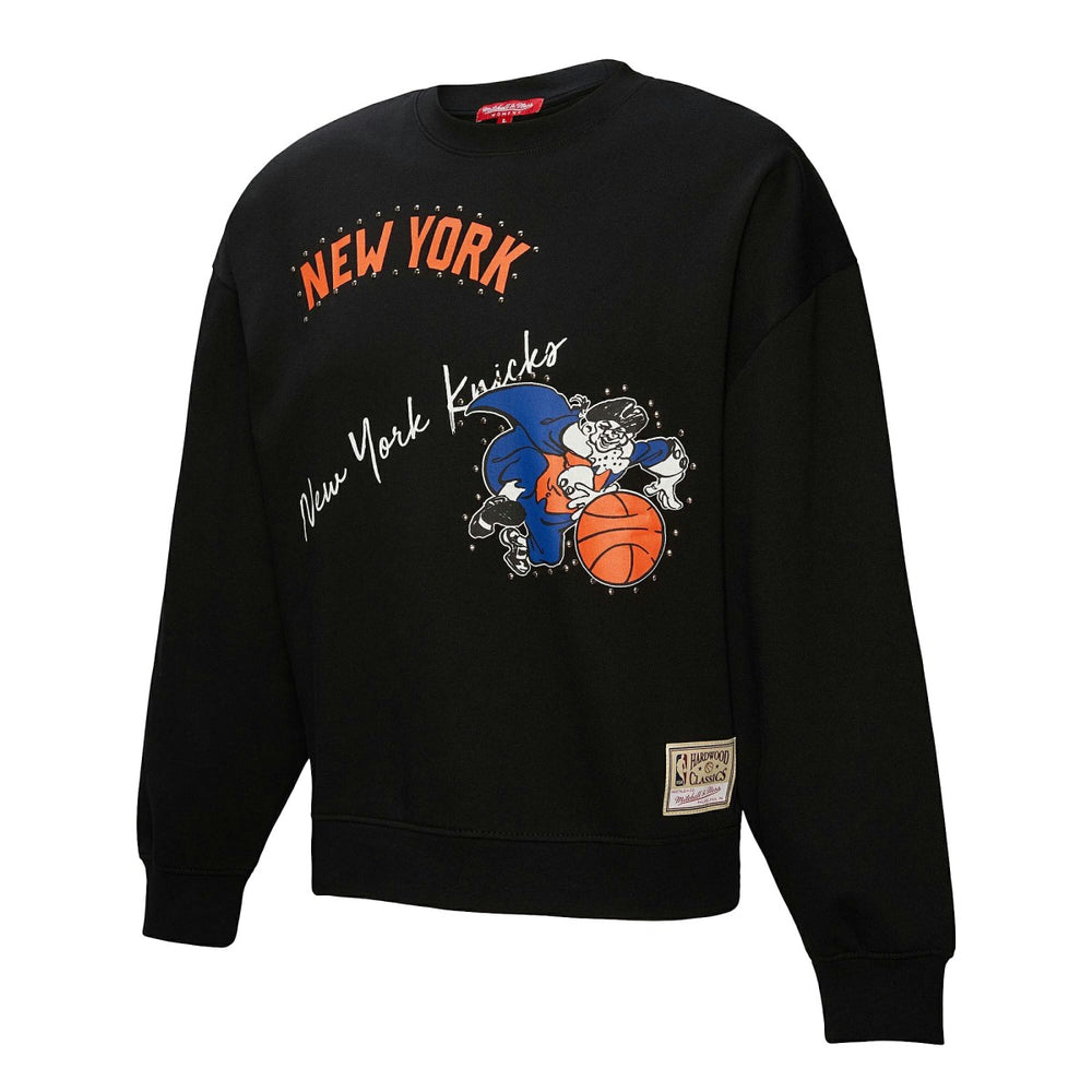 New York Knicks Women's Hardwood Classics Home Team Pullover Sweatshirt On Sale