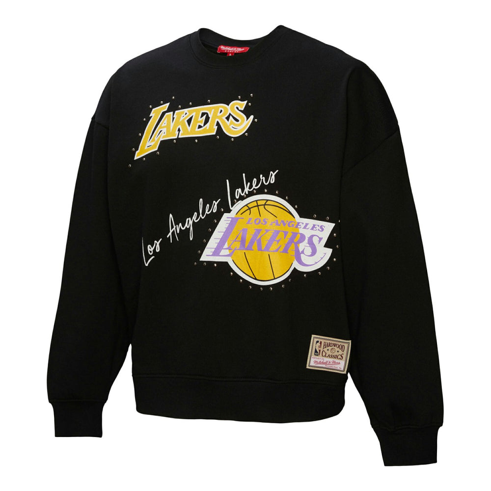Los Angeles Lakers Women's Hardwood Classics Home Team Pullover Sweatshirt Discount