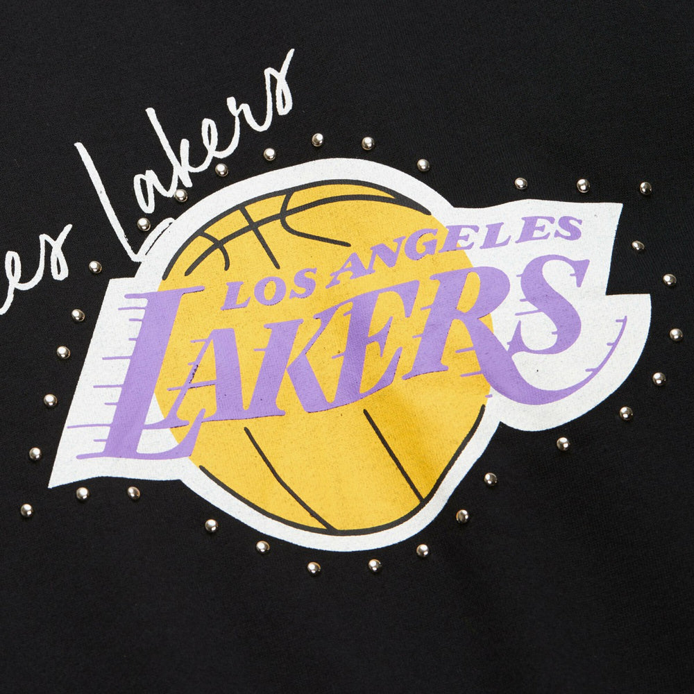 Los Angeles Lakers Women's Hardwood Classics Home Team Pullover Sweatshirt Discount
