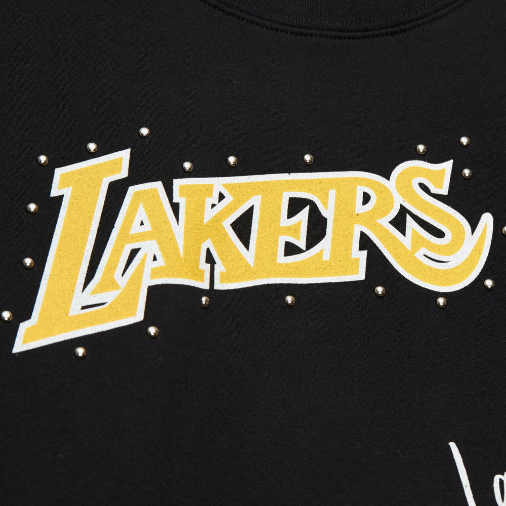 Los Angeles Lakers Women's Hardwood Classics Home Team Pullover Sweatshirt Discount